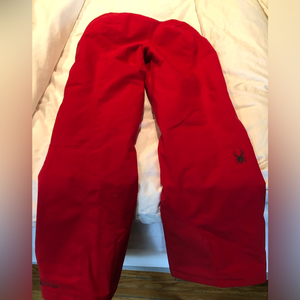 Spyder ski pants size 10 red.